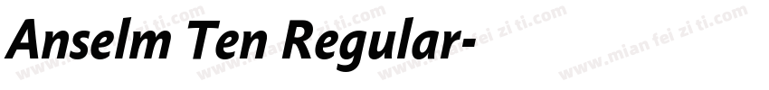 Anselm Ten Regular字体转换